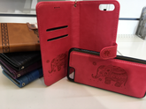 Samsung S7 Book Case Embossed Elephant