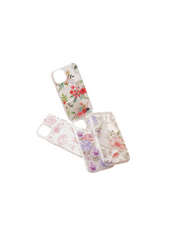 iPhone 14 Max 6.7 Clear Flower Back Case