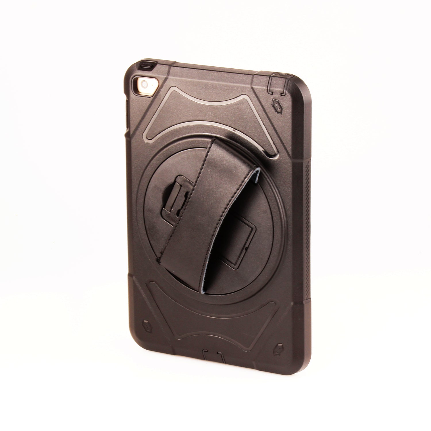 iPad 2 3 4 Tough Robot ShockProof Case with Leather Rotating Handle