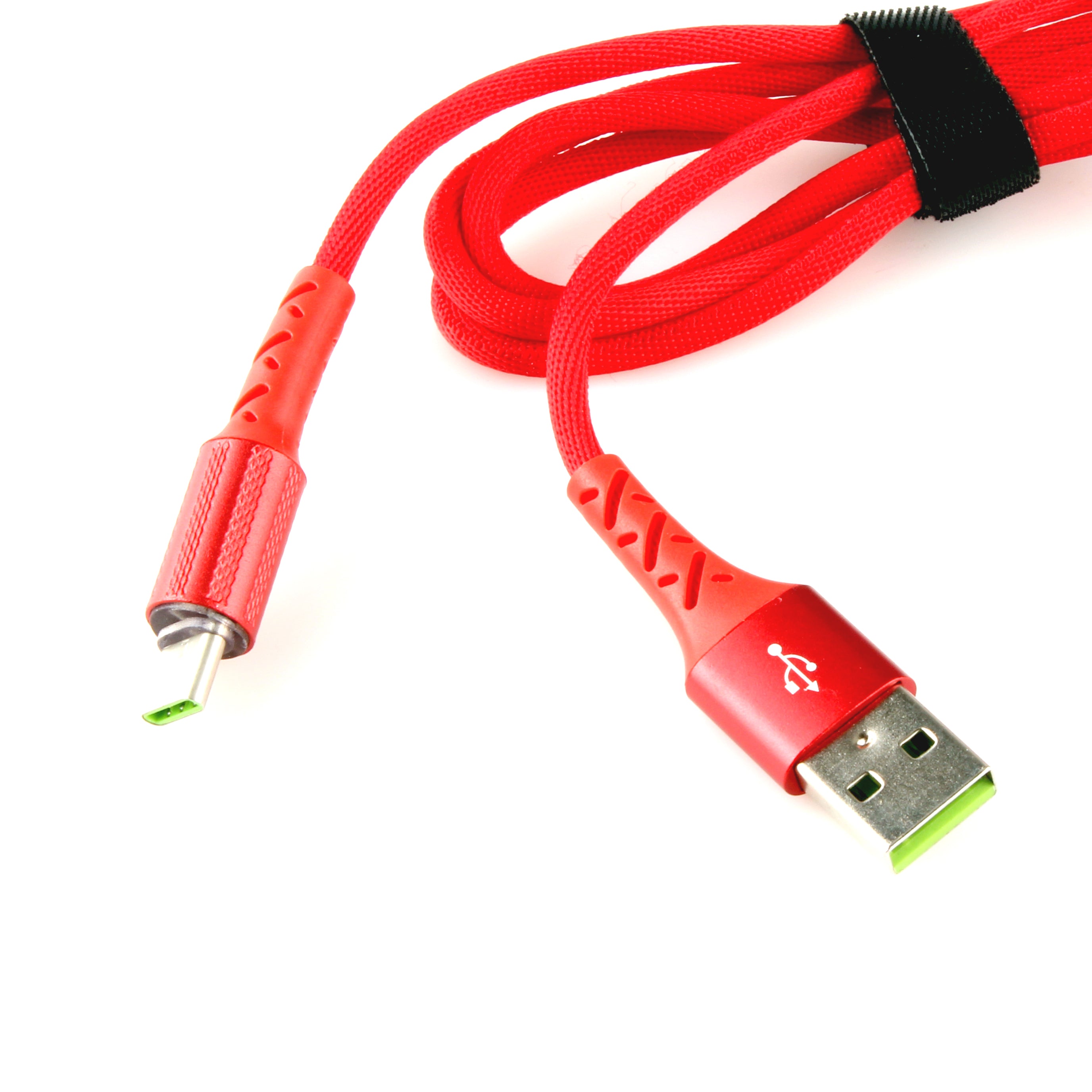 Data Cable Micro to USB Green Light Style 1m