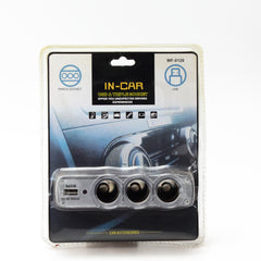 Socket Lighter In Car USB Triple