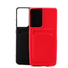 Samsung S21 Ultra Silicone TPU Card Slot Case