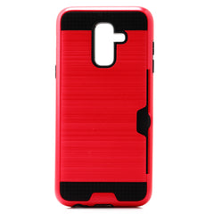 Samsung A6 2018 Tough Card Holder Back Case
