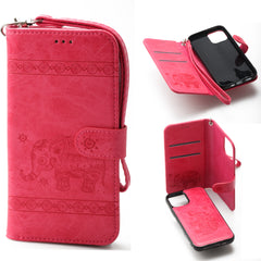 iPhone 11 Pro 5.8 Book Case Embossed Elephant