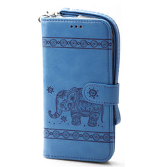 iPhone 12 Mini 5.4  Book Case Embossed Elephant