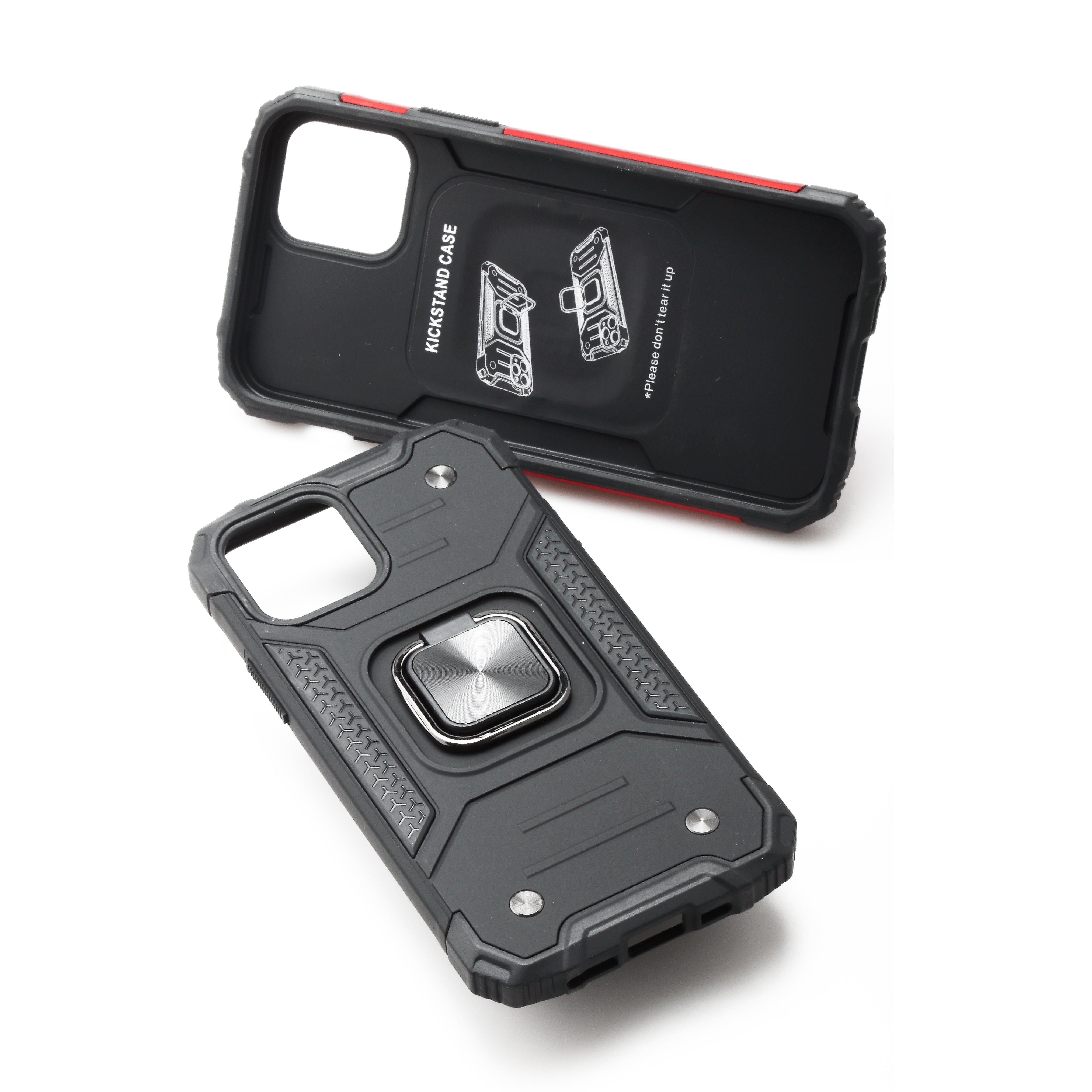 iPhone 13 6.1  Tough Super Cuirass Back Case ( Grip & Magnet )