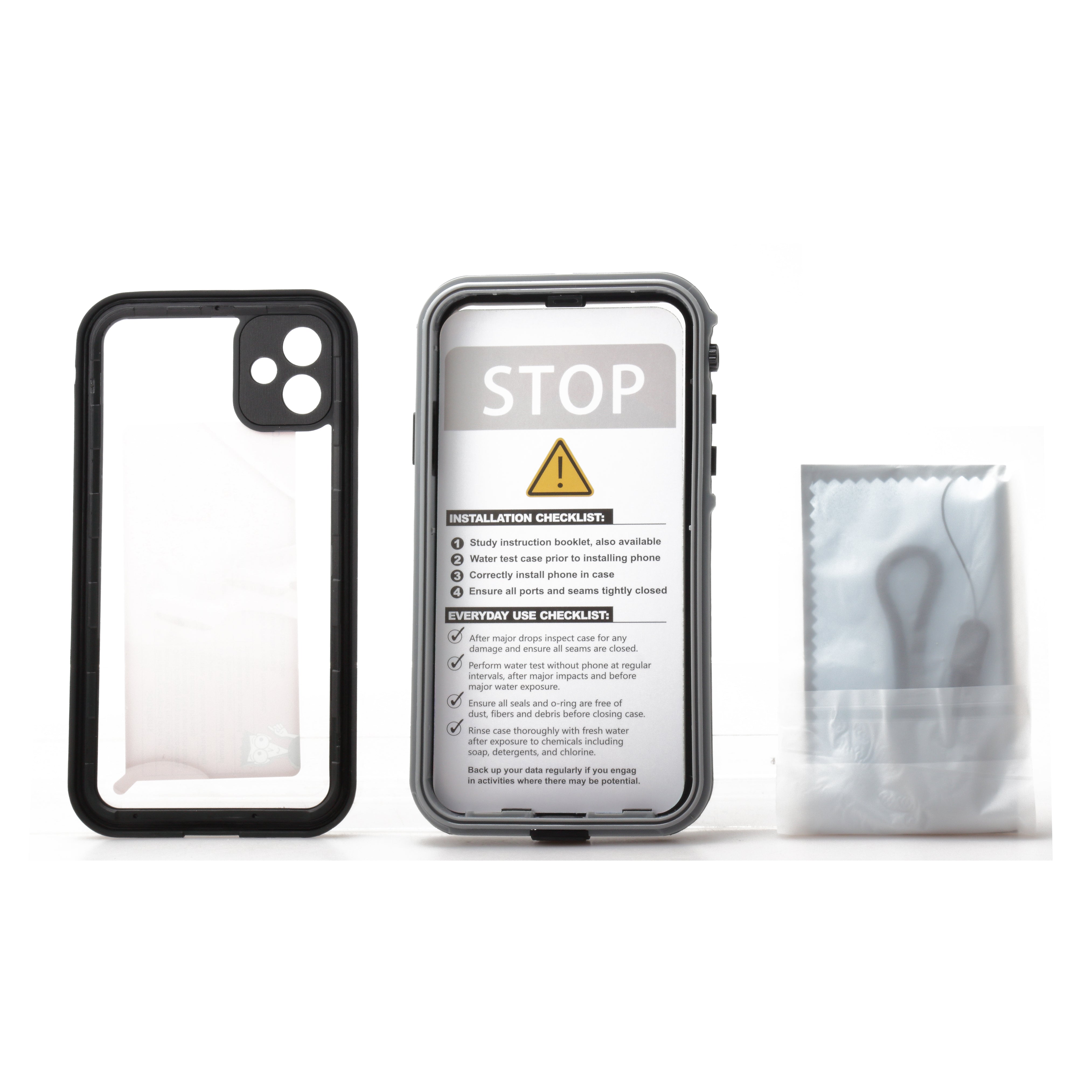 iPhone 11 Pro Max 6.5 Clear Waterproof Case