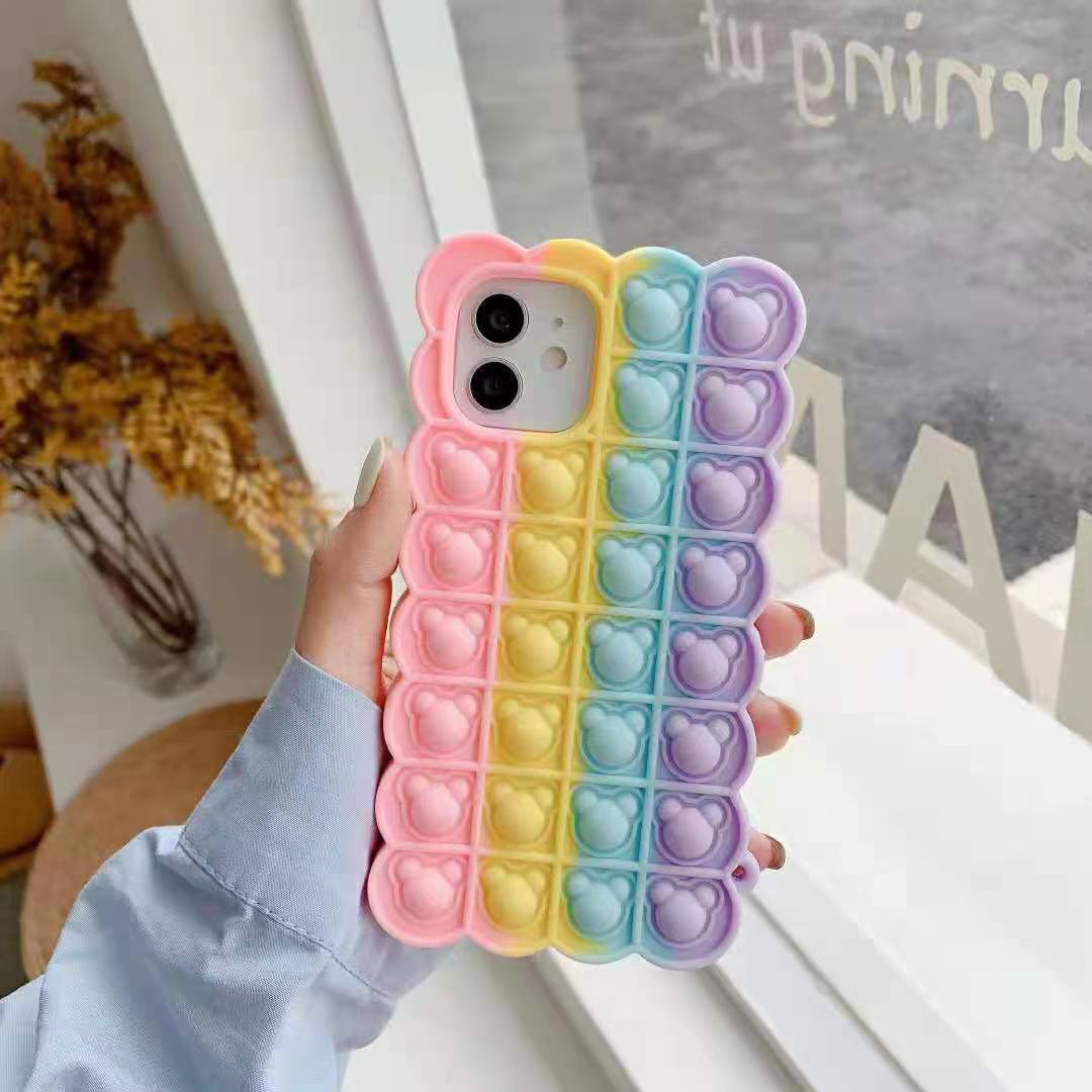 iPhone XR 6.1  Silicone Bubble Popper Back Case