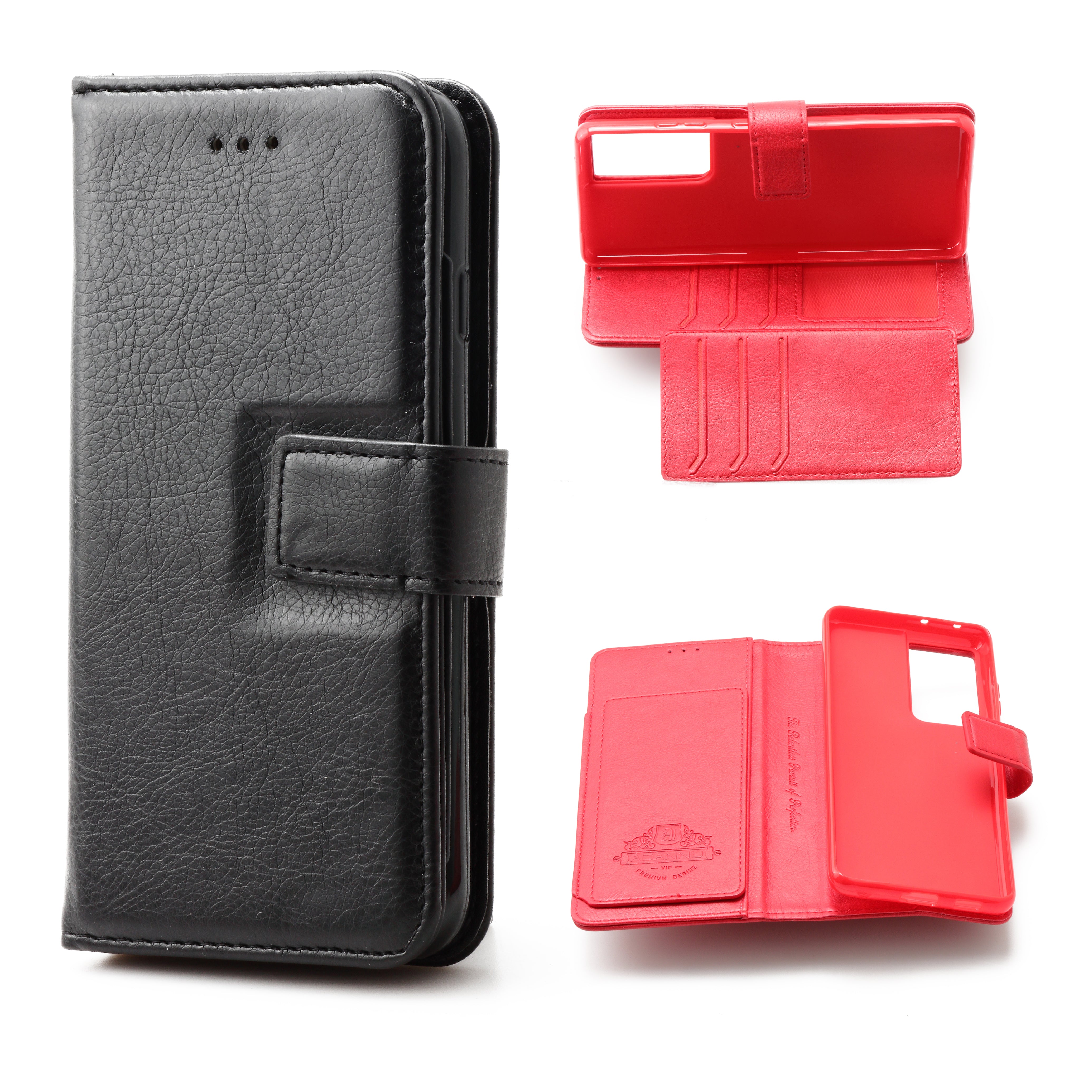 Samsung S21 Ultra Book Case Flip Wallet Case With 6 card holder