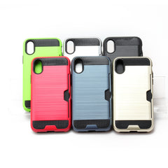 iPhone XR 6.1  Tough Card Holder Back Case