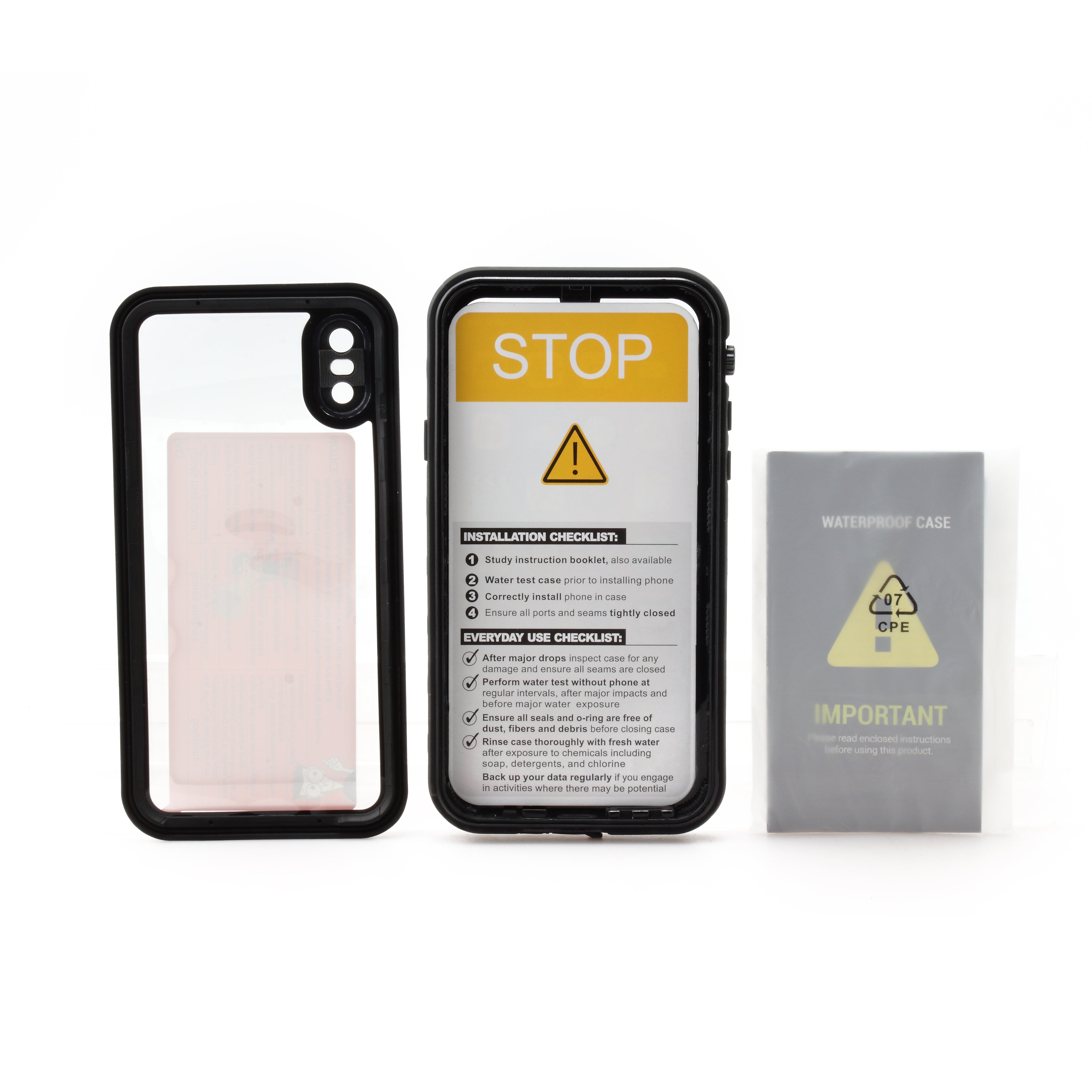 iPhone X / Xs 5.8  Clear WaterProof Case