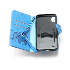 iPhone Xs Max 6.5  Book Case Embossed Elephant