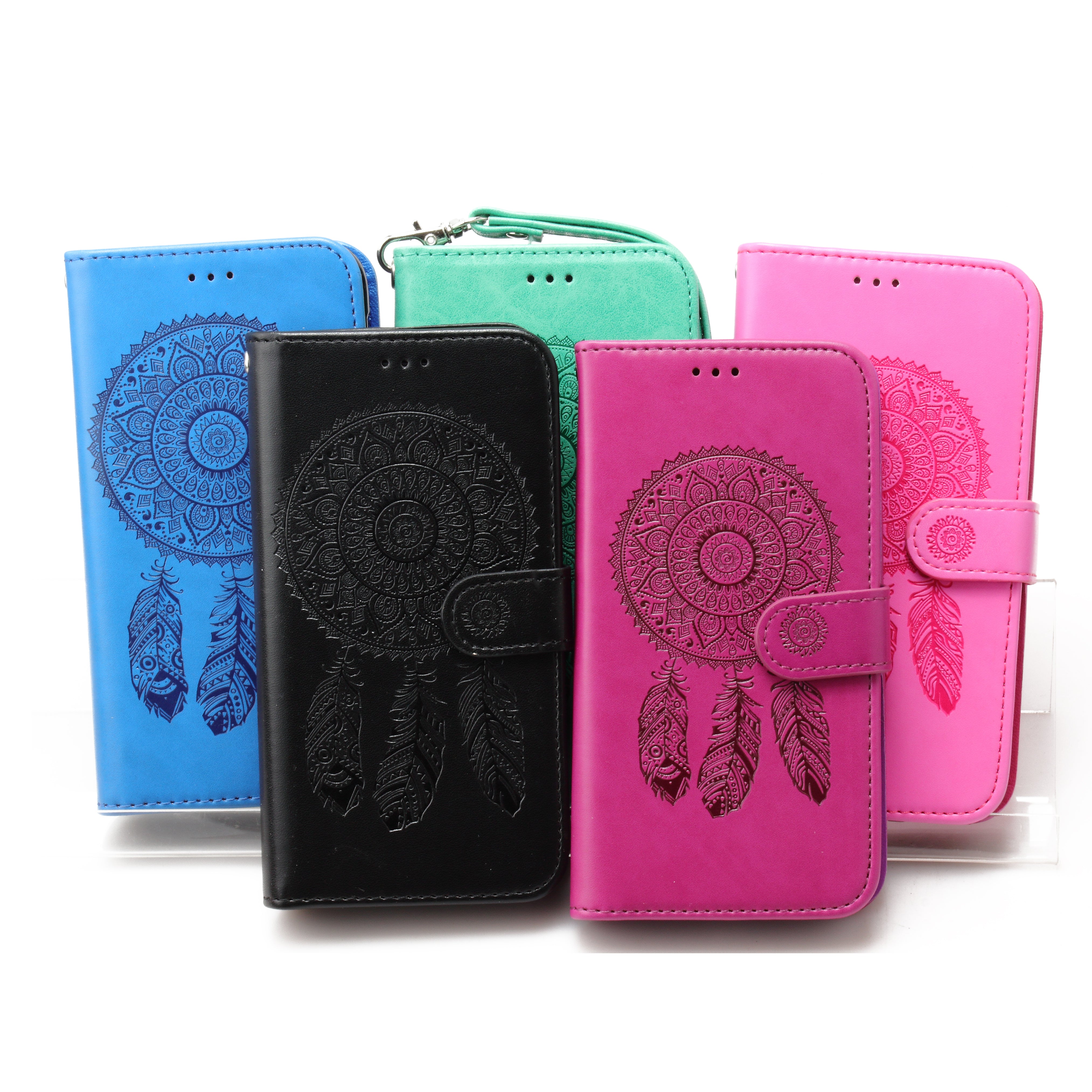 iPhone XR 6.1  Book Case Embossed Dreamcatcher