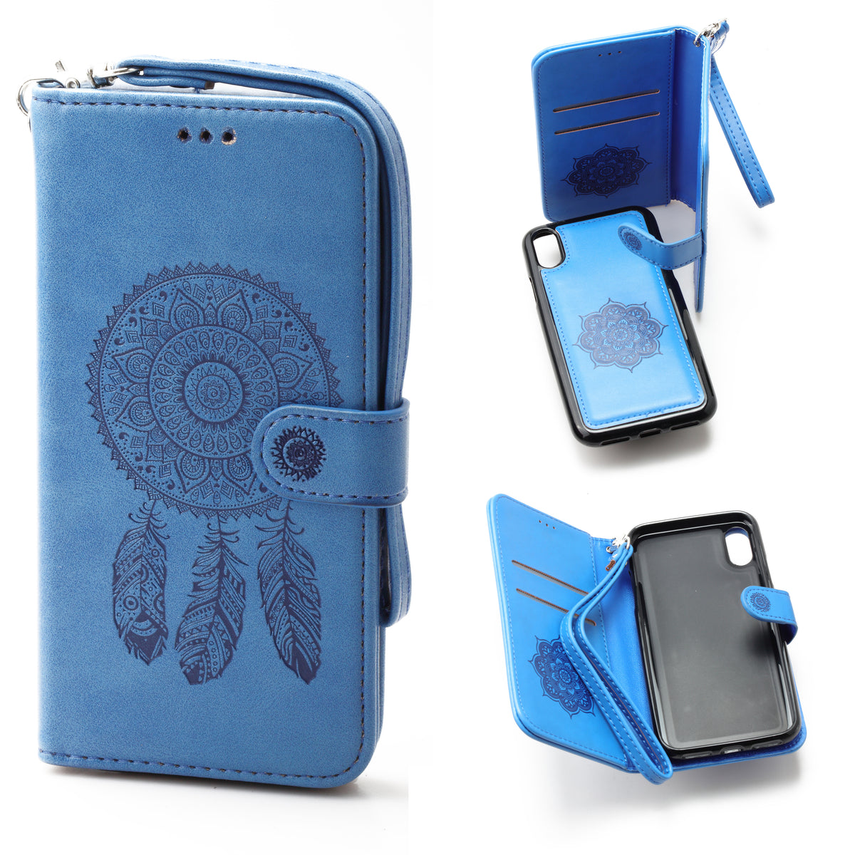 iPhone X / Xs 5.8  Book Case Embossed Dreamcatcher