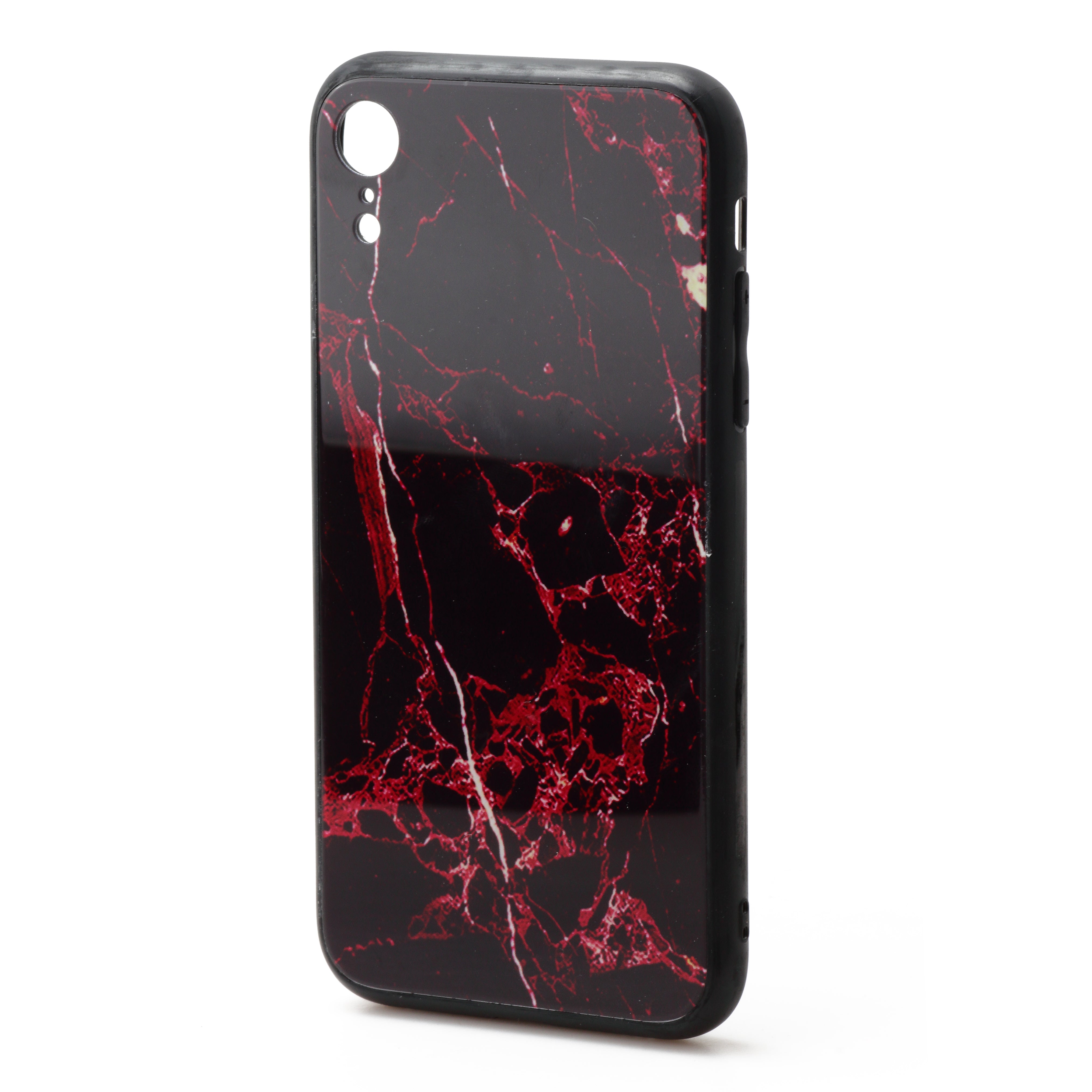 iPhone XR 6.1  Tough Glass Stone Back Cover Case