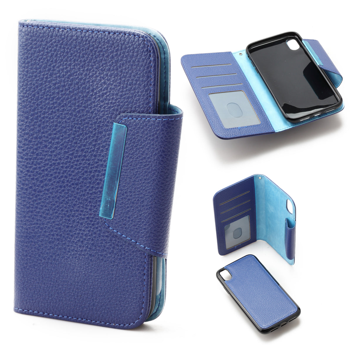 iPhone Xs Max 6.5  Book Case Plain Magnetic