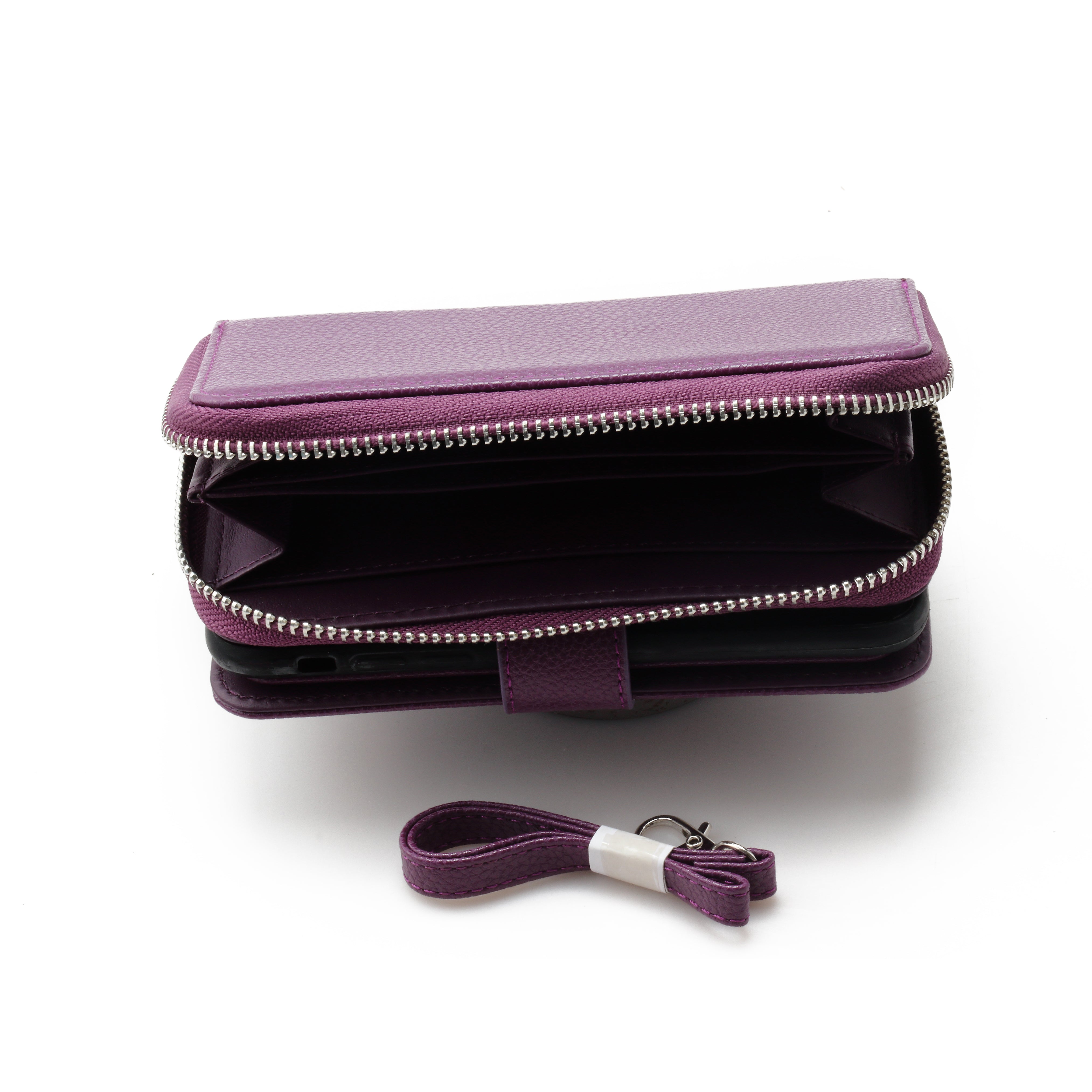 iPhone X / Xs 5.8  Book Case Litchi Zip Wallet Case