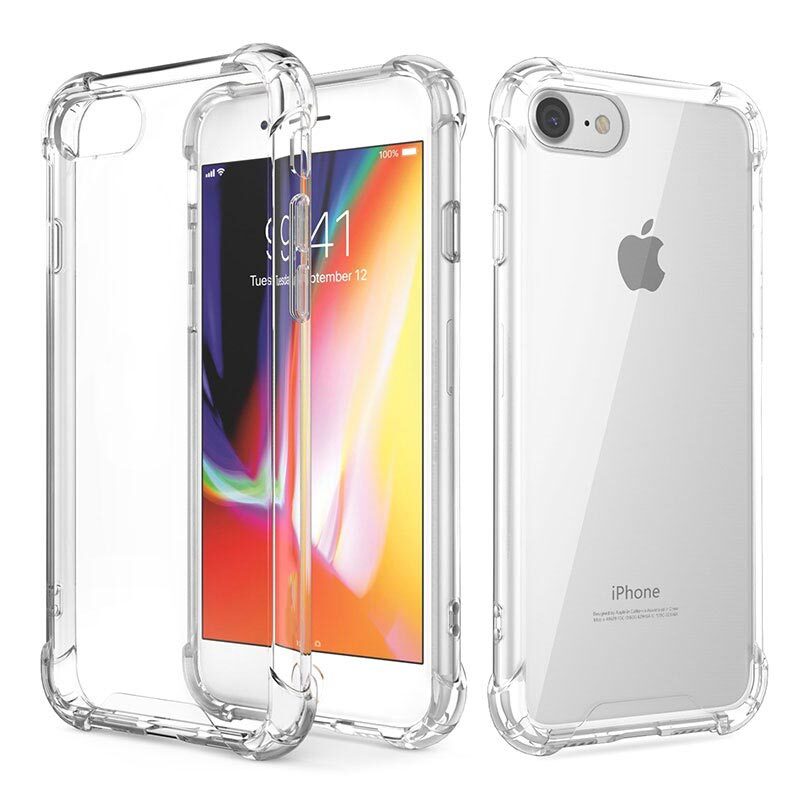 iPhone 7 / 8 / SE  4.7  Clear TPU Jelly Case with Reinforced Edge