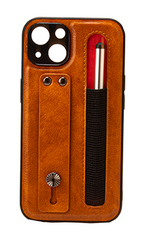 Iphone 13 6.1 Tough Leather back case with pen