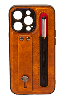 Iphone 13 Pro 6.1 Tough Leather back case with pen