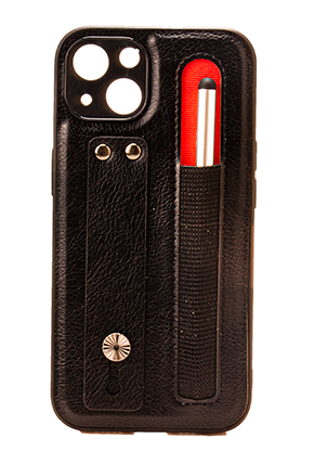 Iphone 13 6.1 Tough Leather back case with pen