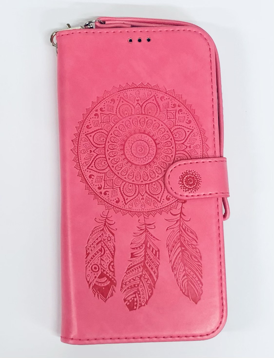 iPhone 13 6.1  Book Case Embossed Dreamcatcher