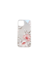 iPhone 14  6.1  Clear Flower Back Case