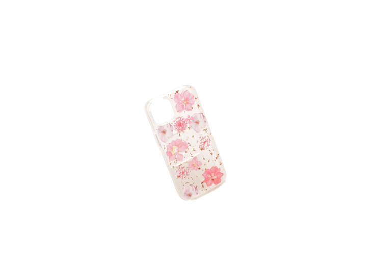 iPhone 14  6.1  Clear Flower Back Case