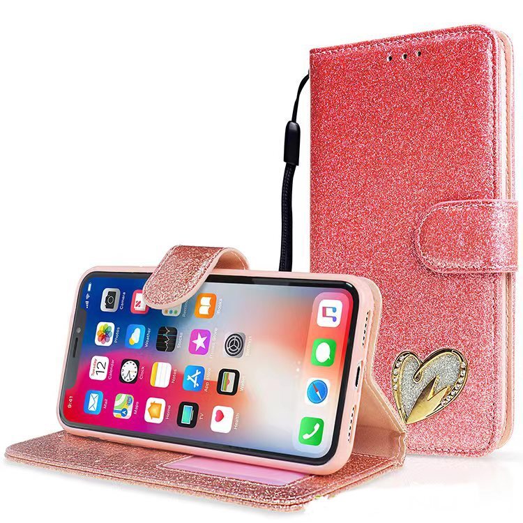 IPhone 14 Max 6.7 Shining Love Heart Book Case