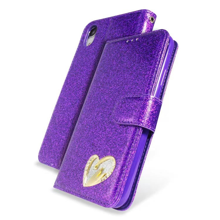 IPhone 14 Max 6.7 Shining Love Heart Book Case