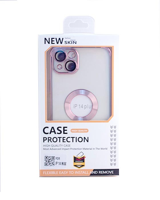 Iphone 14 Max 6.7 Colorful Metalic Logo Ring TPU Case (not Magsafe)