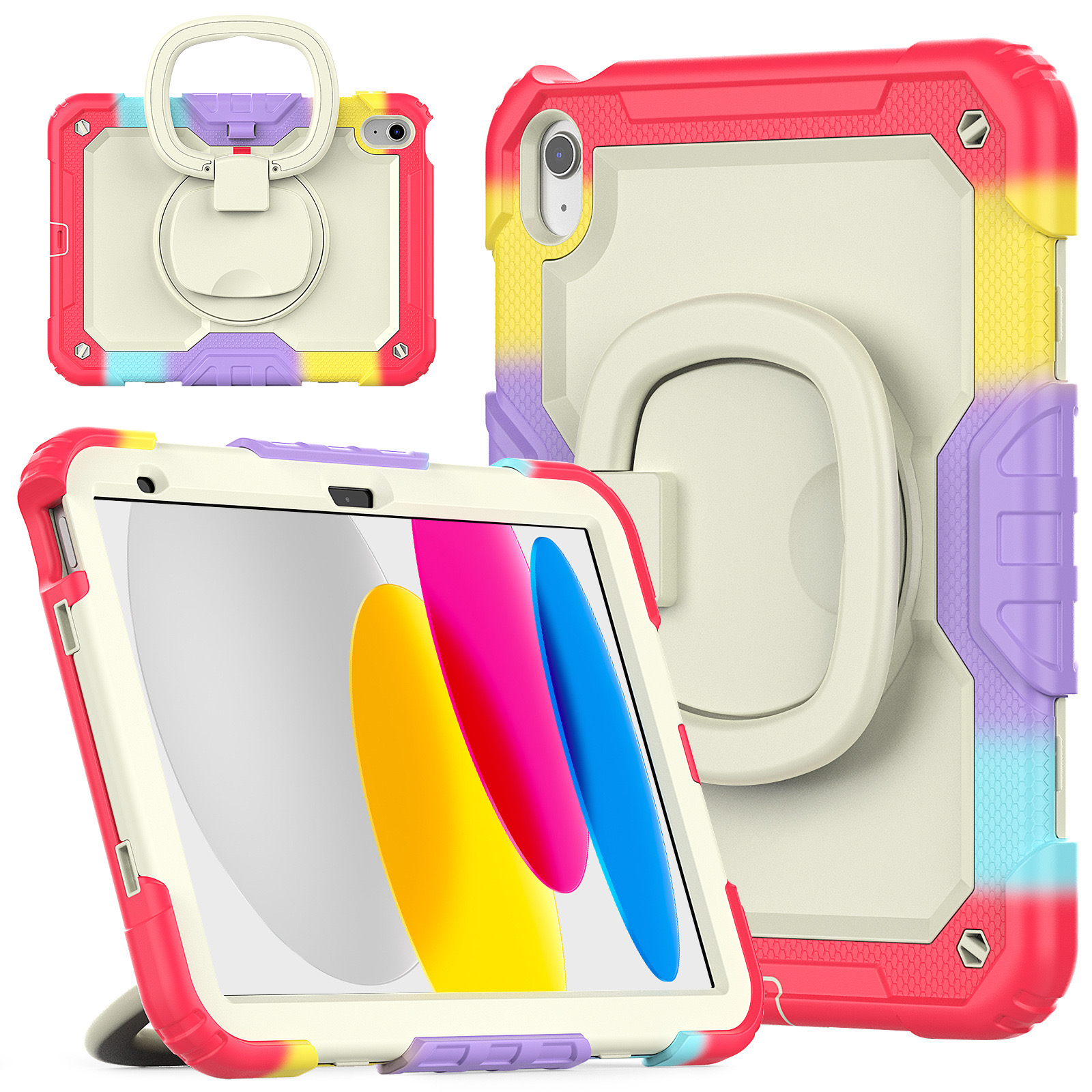 Ipad Mini 6 Tough Guardian Robot Case(Colorful)