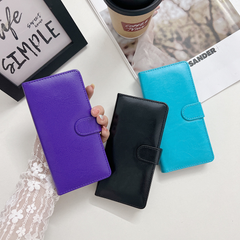 iPhone XR 6.1 Book Case Fashion Plain thick Leather case