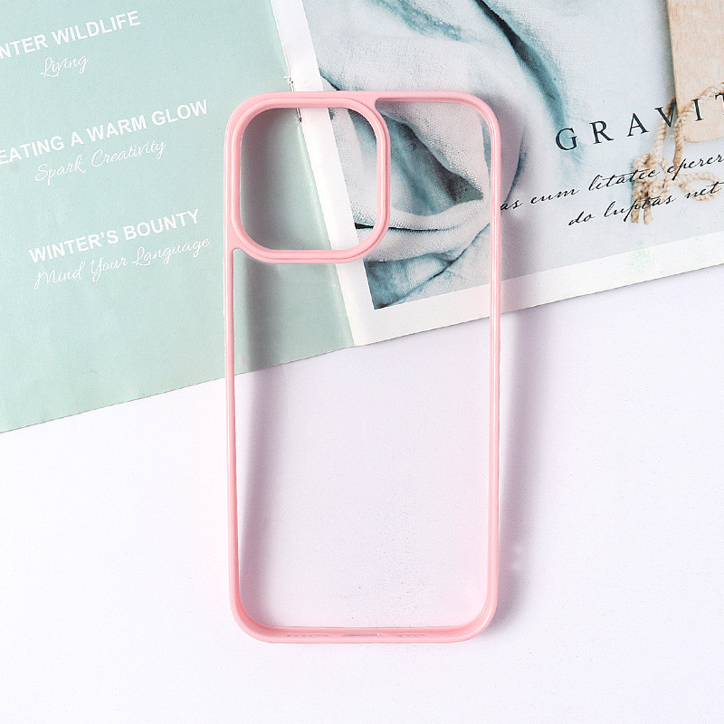 iPhone 11 Pro Max 6.5 Silicone Colorful Clear Back Case