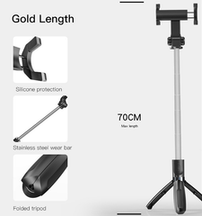 Yesido Selfie Stick Integrated Tripod Wireless Aluminum Pole SFII