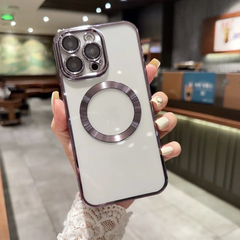 iPhone 15 Pro 6.1 Clear MagSafe Case With Lens Cover