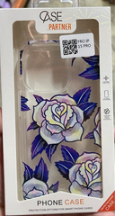 iPhone 15 6.1 Clear Flower Back Case