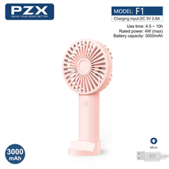 PZX Portable Handheld Fan 3000mAH Strong Endurance F1