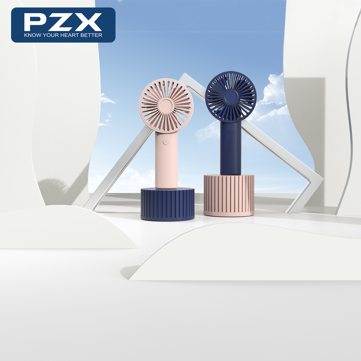 PZX Portable Handheld Fan 3000mAH Strong Endurance F1