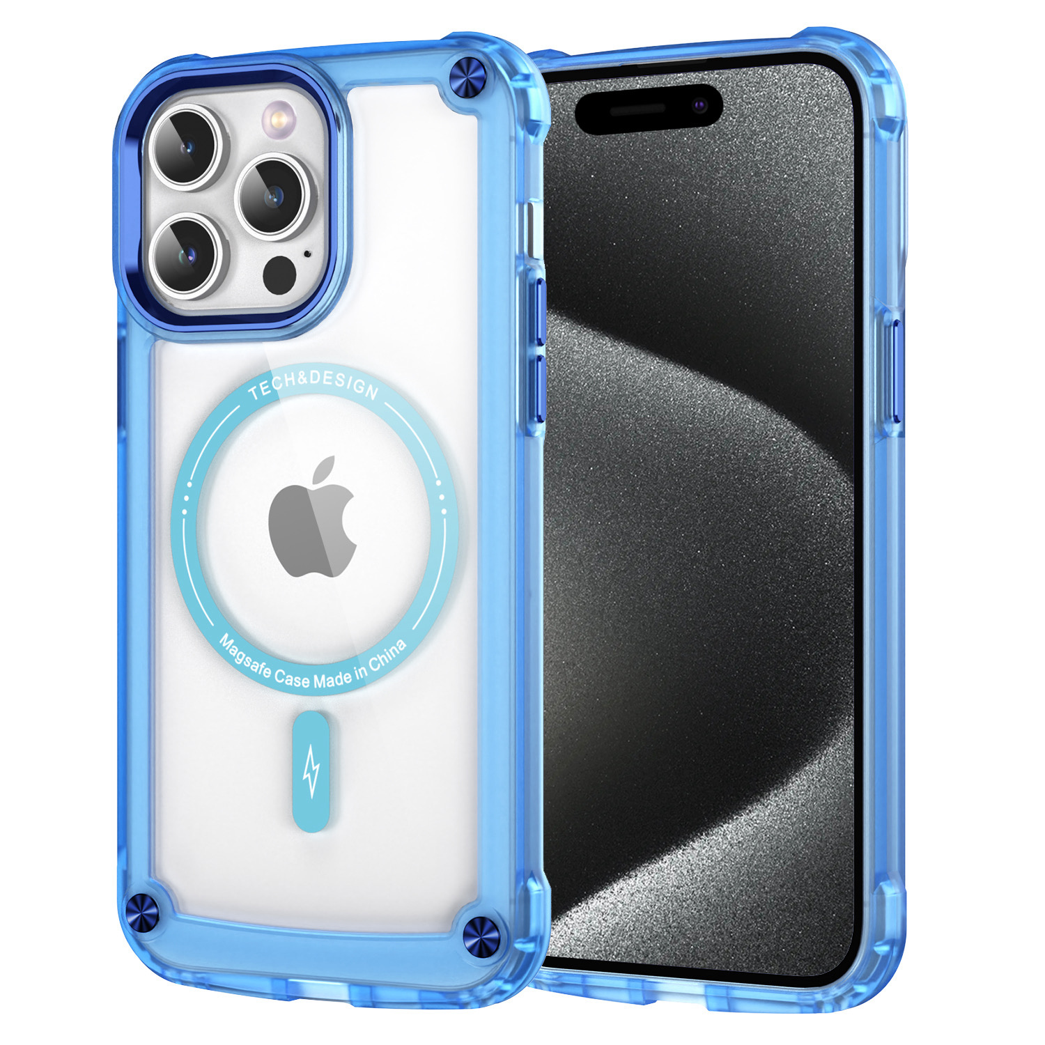 iPhone 15 Pro 6.1 Strong Transparent MagSafe Case