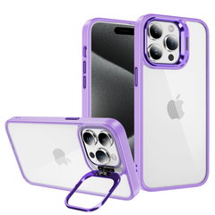 iPhone 15 6.1 Strong Transparent Back Case With Flip Out Stand