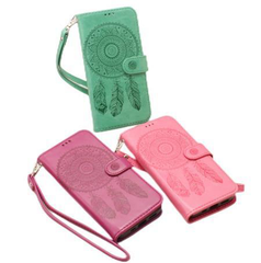 iPhone 15 Pro 6.1 Book Case Embossed Dreamcatcher