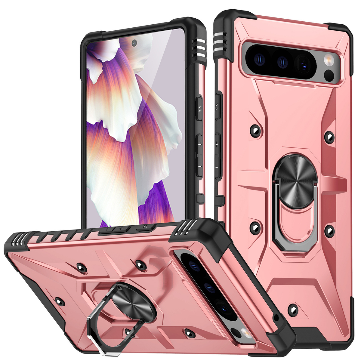 Google Pixel 7 Pro Tough Super Cuirass Back Case ( Grip & Magnet )