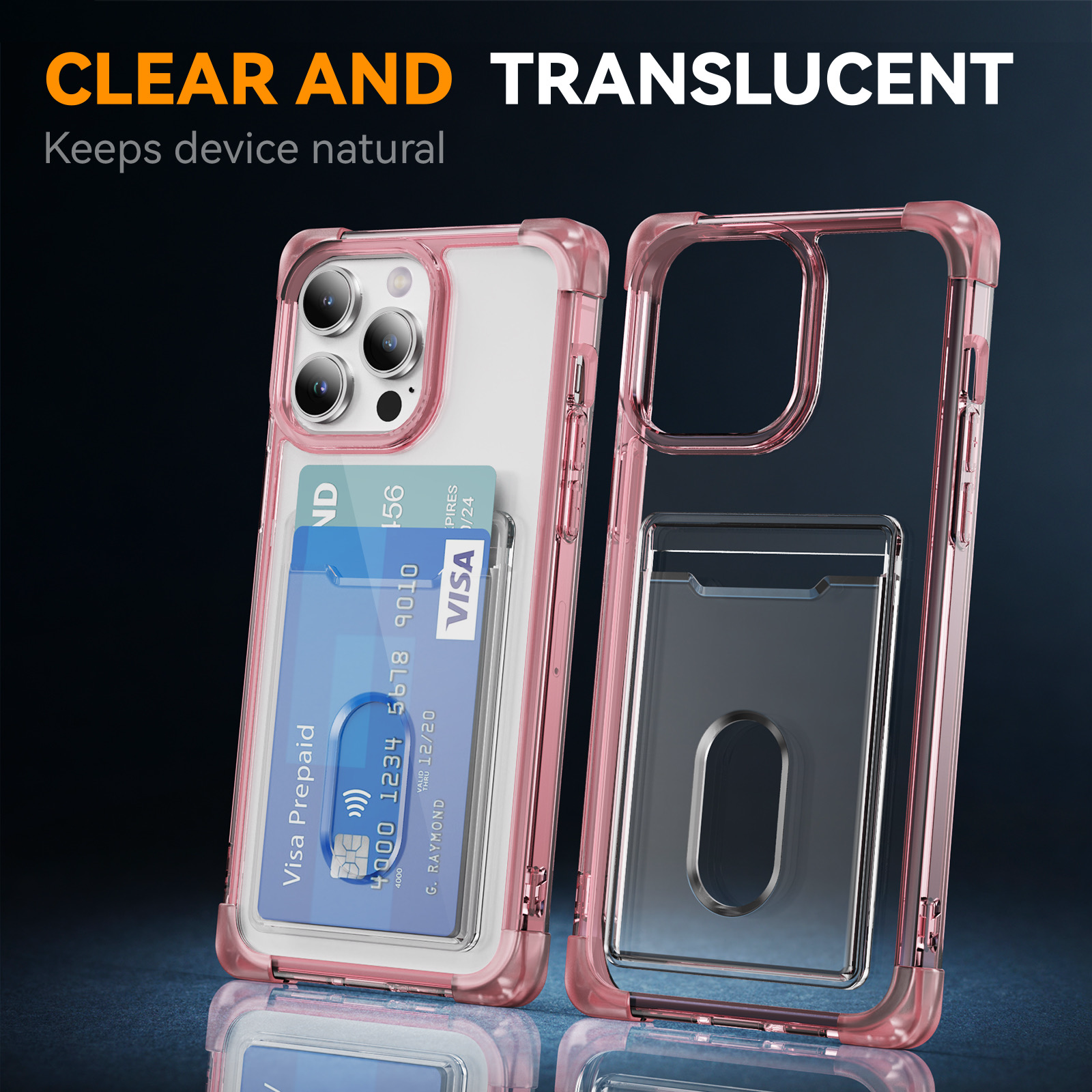 Samsung S24 Plus Strong Transparent 2 Card Case