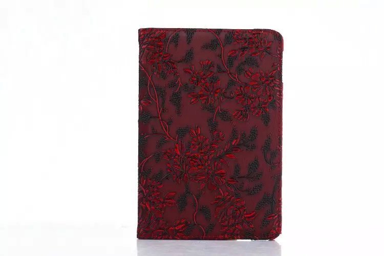 iPad Mini 4  Book Case Rotating  Embossed Flower