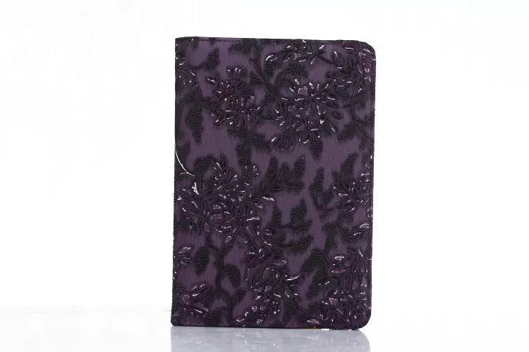 iPad Mini 4  Book Case Rotating  Embossed Flower