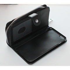 iPhone 4 / 4s 3.5  Book Case Classic Zip Leather Wallet Case