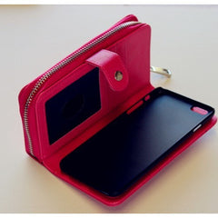 iPhone 4 / 4s 3.5  Book Case Classic Zip Leather Wallet Case