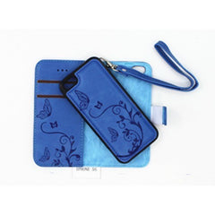 iPhone 5c 4.0  Book Case Embossed Butterfly Flower