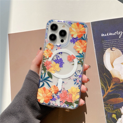 iPhone 16 Pro Max 6.9 Flower Clear MagSafe Case
